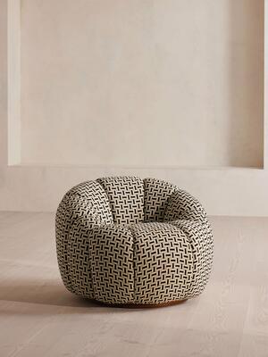 Garret Outdoor Armchair - Geometric - Monochrome - UK - Listing Image