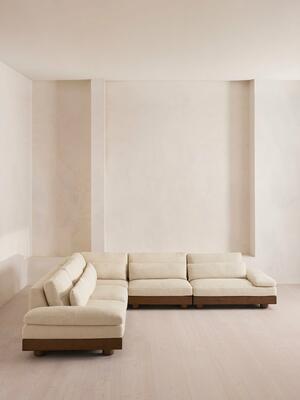 Truro Modular Sofa - Corner Sofa - Textured Linen UK - Hover Image