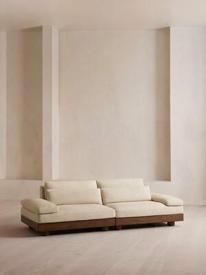 Truro Modular Sofa - Three Seater - Textured Linen UK - Listing Image