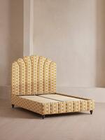 Manette Bed - Double - Woven Dotted Stripe - Ochre - Images - Thumbnail 6