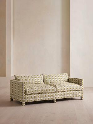 Ashford Three Seater Sofa - Ikat Stripe - Olive - Listing Image
