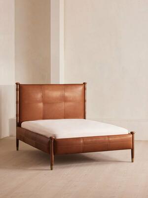 Paolo Bed - Sycamore Leather - Emperor - Hover Image
