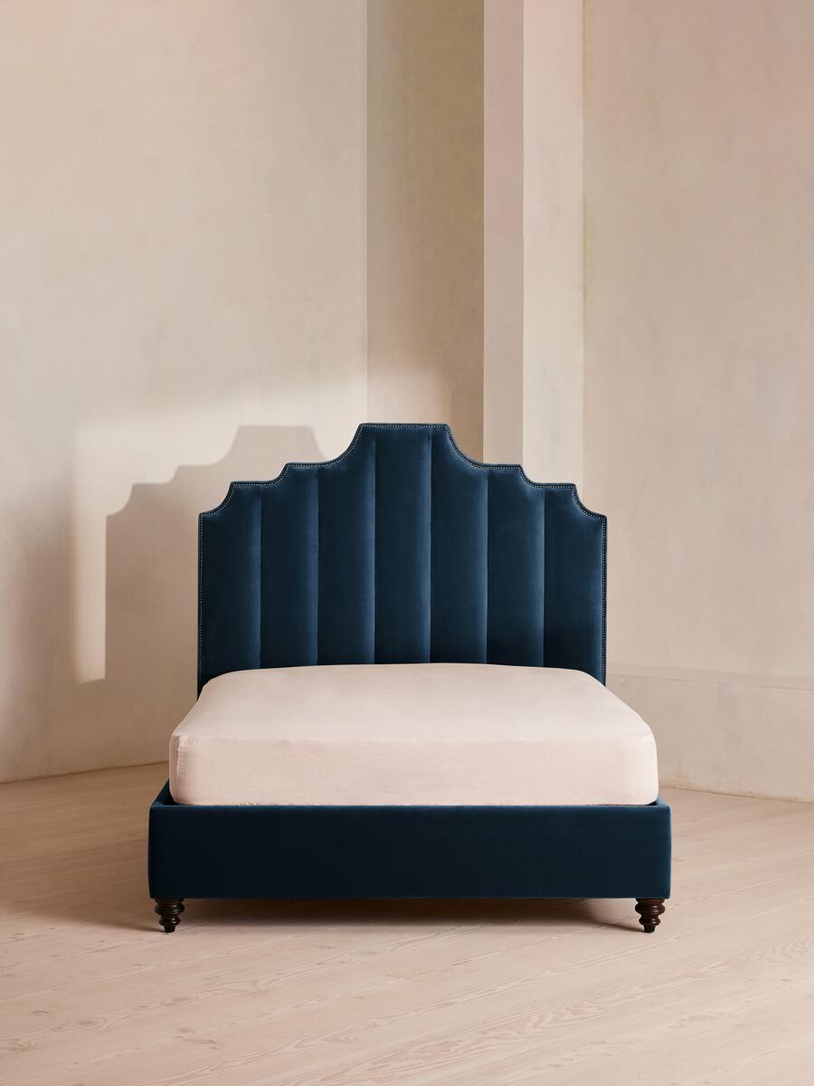 Gerrard Bed - Emperor - Velvet - Royal Blue - Listing - Image 1