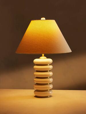 Greyson Table Lamp - High Gloss Lacquer - Cream - Listing Image