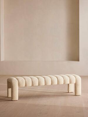 Willis Bench - Boucle - Natural - Listing Image