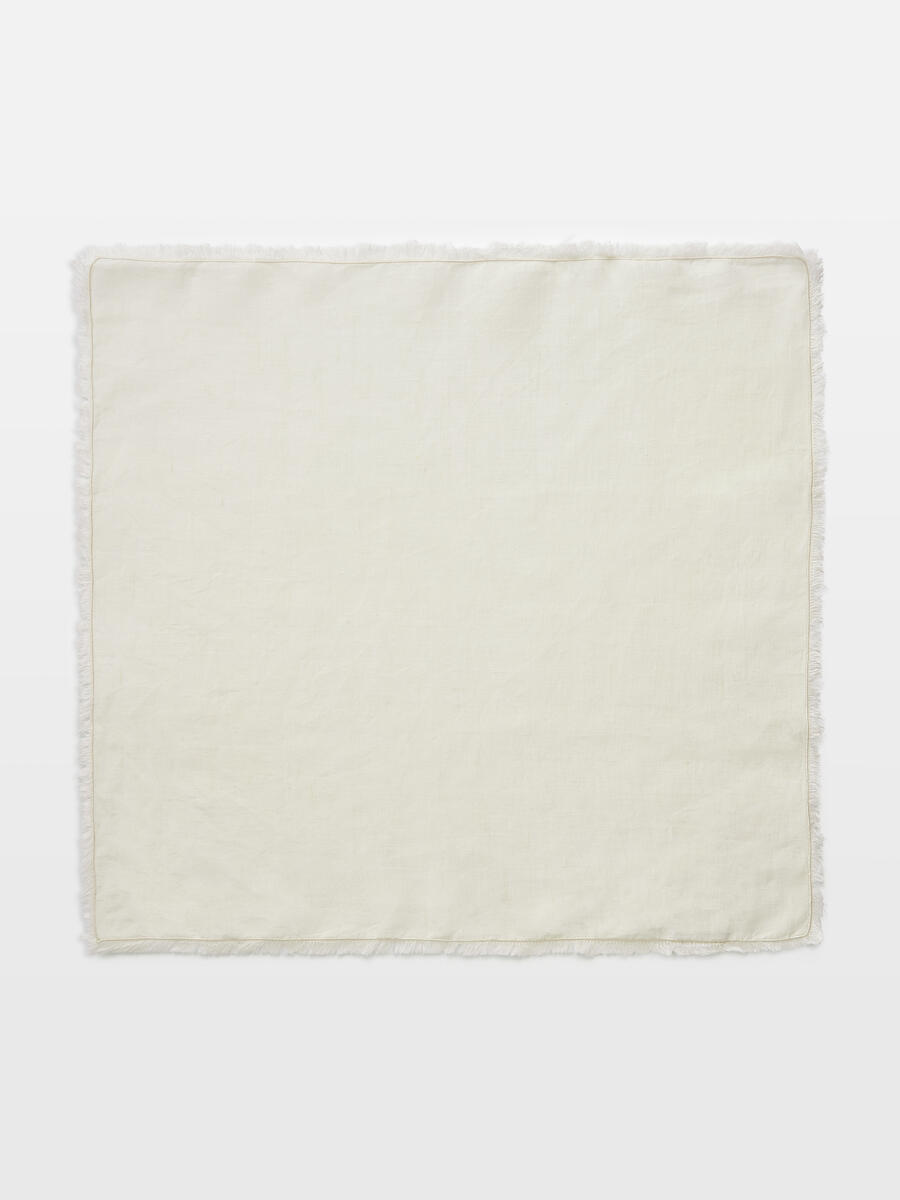 Whitney Linen Napkins Cream - set of four - Listing - Image 2