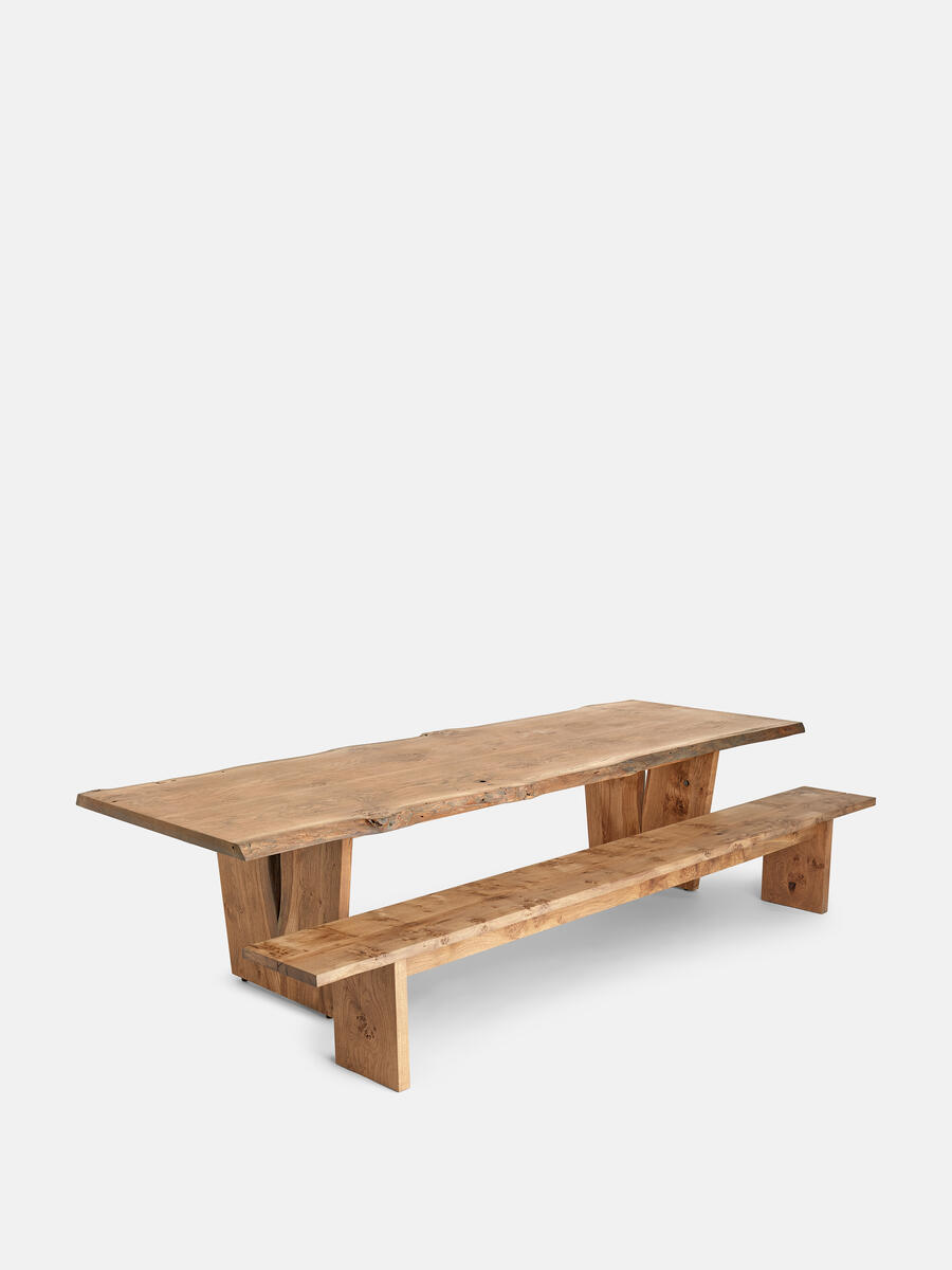 Calne Bench - Aged Oak - 300cm - Images - Image 7