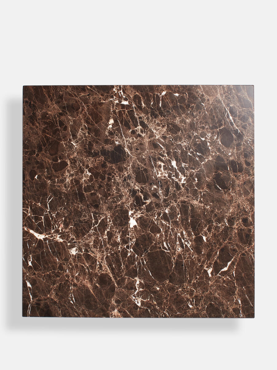 Phoenix Table - Dark Emperador Marble - Tall - Images - Image 6