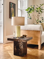 Phoenix Table - Dark Emperador Marble - Tall - Lifestyle - Thumbnail 1