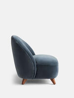 Henri Armchair - Velvet - Grey Blue - Images - Thumbnail 5