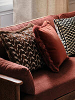 Margeaux Square Cushion - Rust - Images - Thumbnail 5