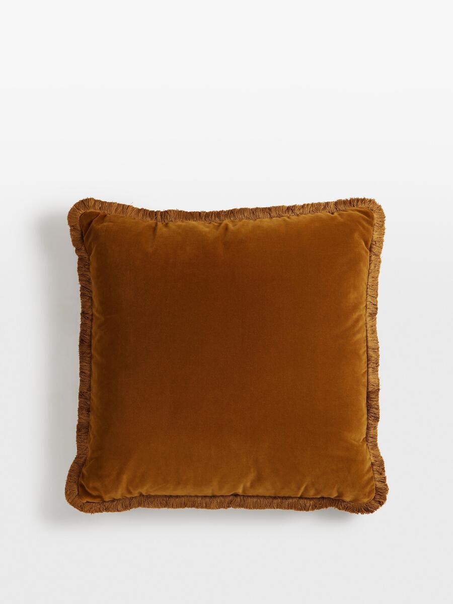 Margeaux Large Square Cushion - Mustard - Listing - Image 1