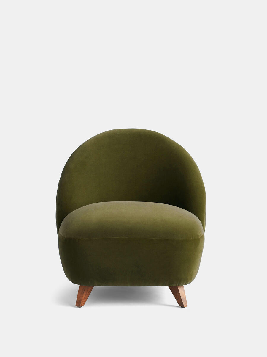 Henri Armchair - Velvet - Olive - Listing - Image 2