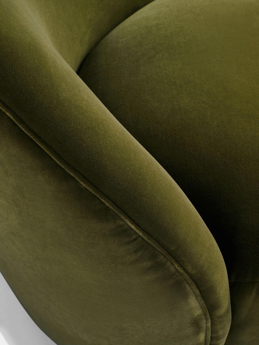 Henri Armchair - Velvet - Olive - Images - Image 5