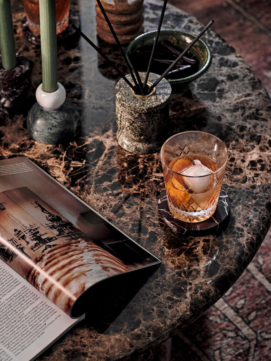 Oxley Coffee Table - Dark Emperador Marble - Lifestyle - Image 5