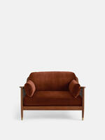 Atlanta Loveseat - Velvet - Rust - Listing - Thumbnail 2