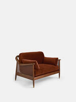 Atlanta Loveseat - Velvet - Rust - Listing - Thumbnail 1