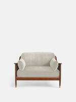 Atlanta Loveseat - Velvet - Porcelain - Listing - Thumbnail 2