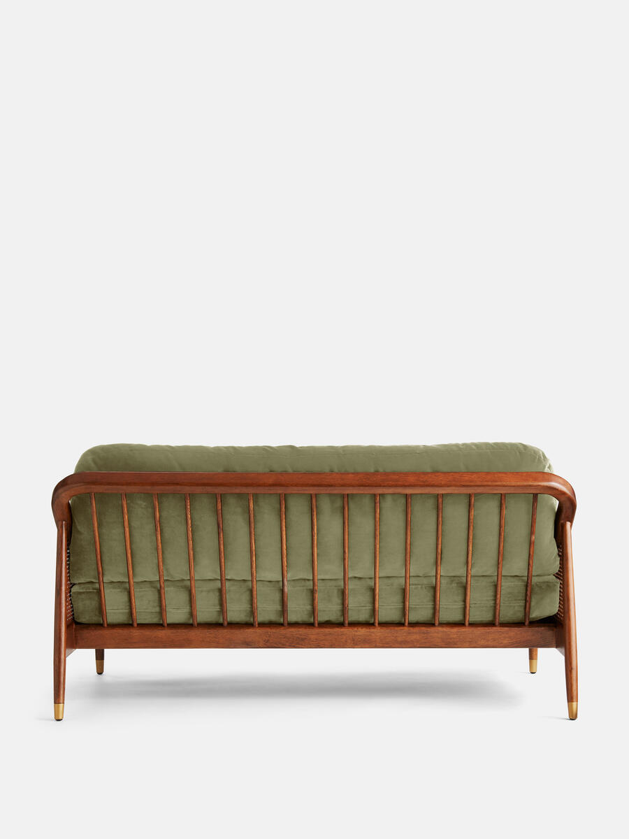 Atlanta Three Seater Sofa - Velvet - Lichen - Images - Image 3