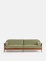 Atlanta Four Seater Sofa - Velvet - Lichen - Listing - Thumbnail 2