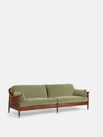 Atlanta Four Seater Sofa - Velvet - Lichen - Listing - Thumbnail 1