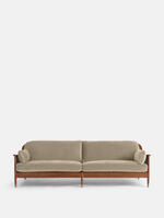 Atlanta Four Seater Sofa - Velvet - Camel - Listing - Thumbnail 2