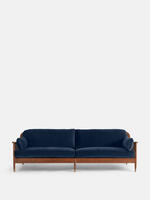 Atlanta Four Seater Sofa - Velvet - Royal Blue - Listing - Thumbnail 2