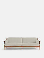 Atlanta Four Seater Sofa - Velvet - Porcelain - Listing - Thumbnail 2