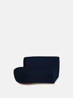 Aline Serpentine Modular Sofa - Four Seater - Dark Navy Linen - Images - Thumbnail 3