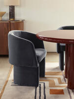 Morrell Dining Chair - Velvet - Grey Blue - Lifestyle - Thumbnail 3