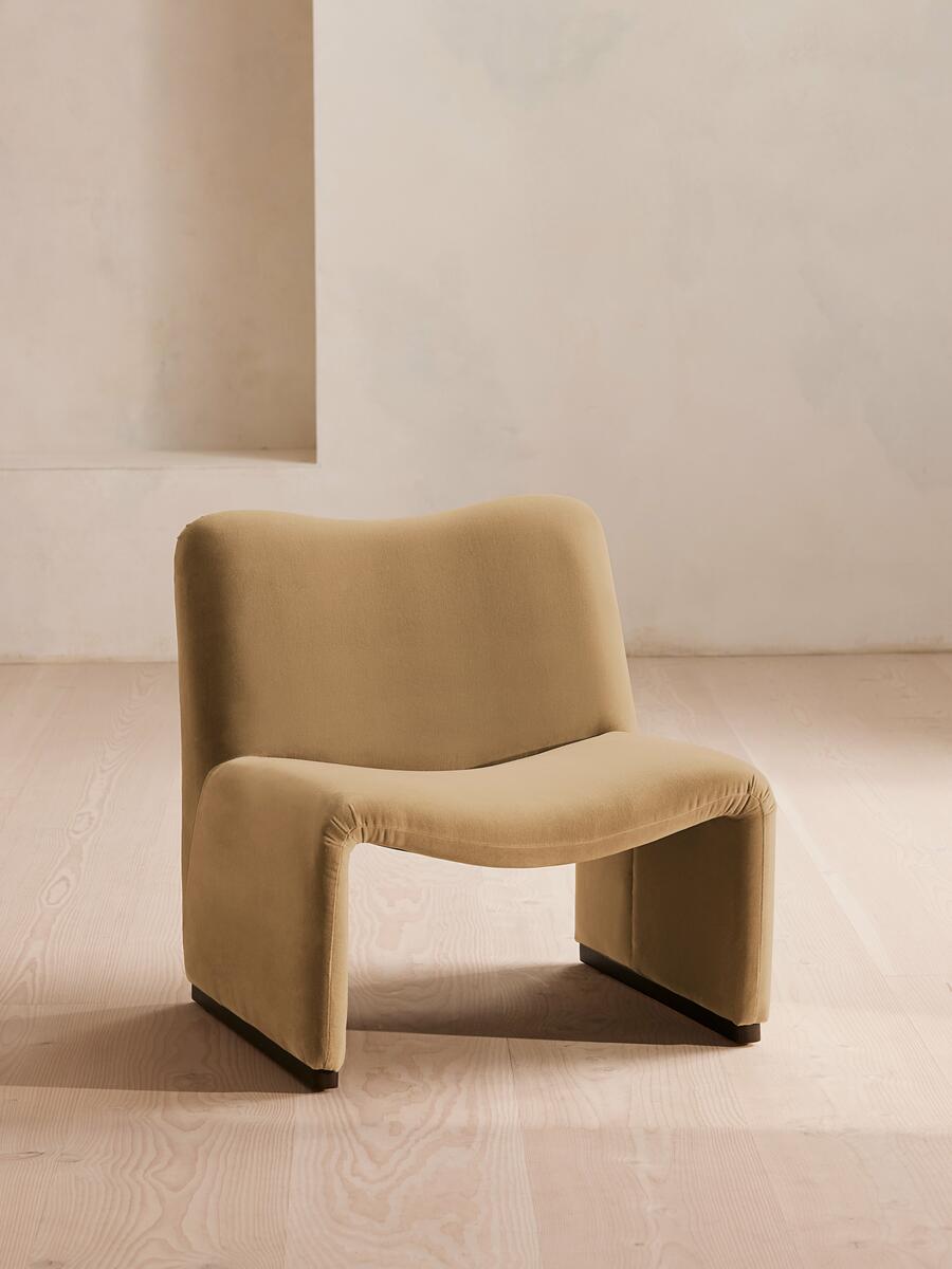 Lovett Armchair - Velvet - Camel - Listing - Image 1