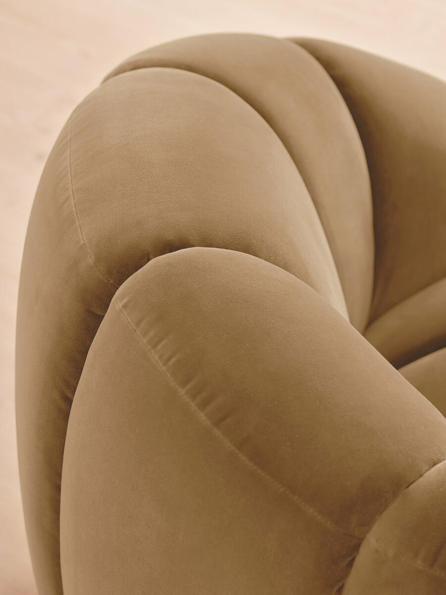 Garret Armchair - Velvet - Camel - Images - Image 6