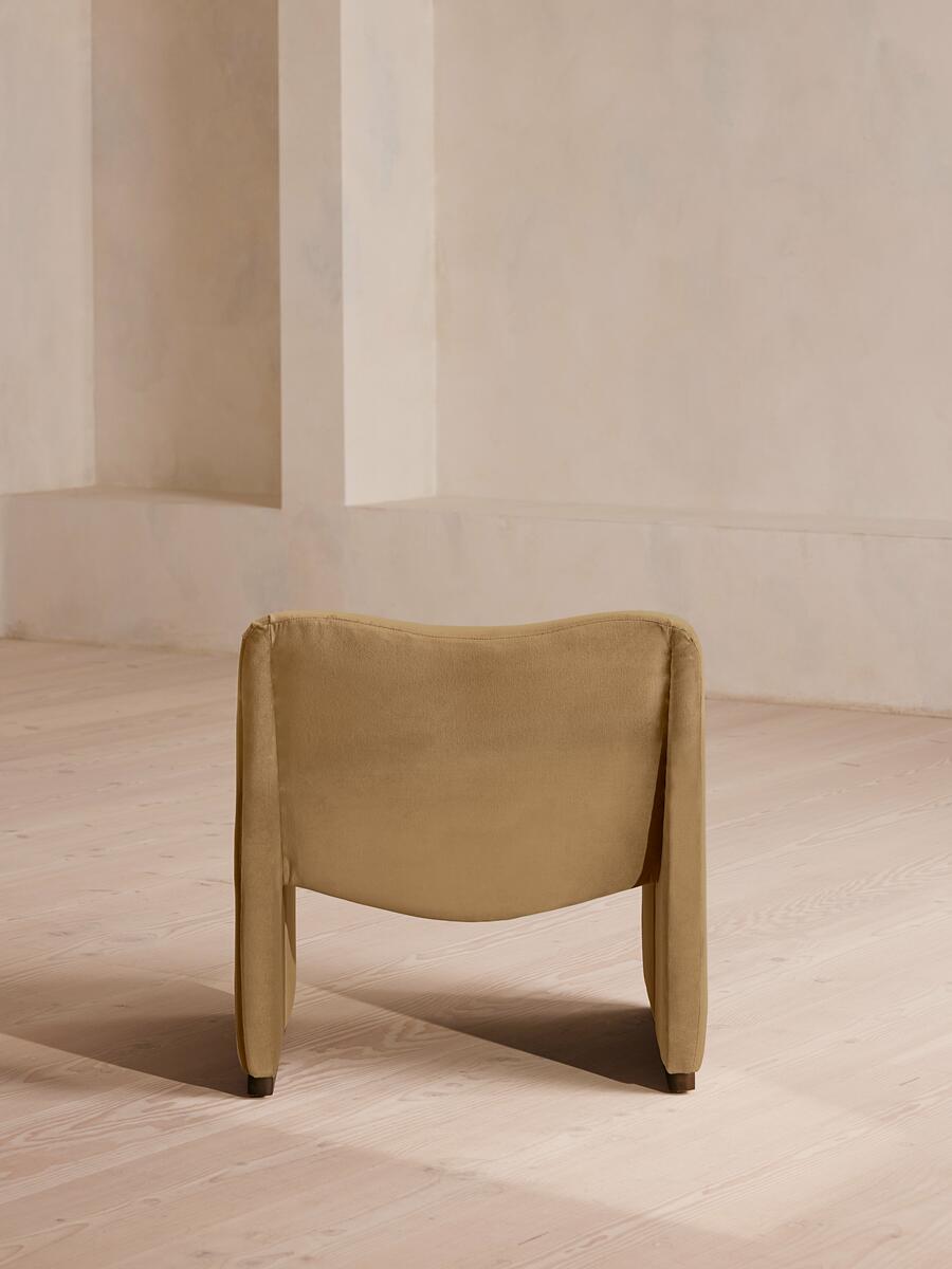 Lovett Armchair - Velvet - Camel - Images - Image 4