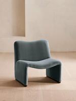 Lovett Armchair - Velvet - Grey Blue - Listing - Thumbnail 1