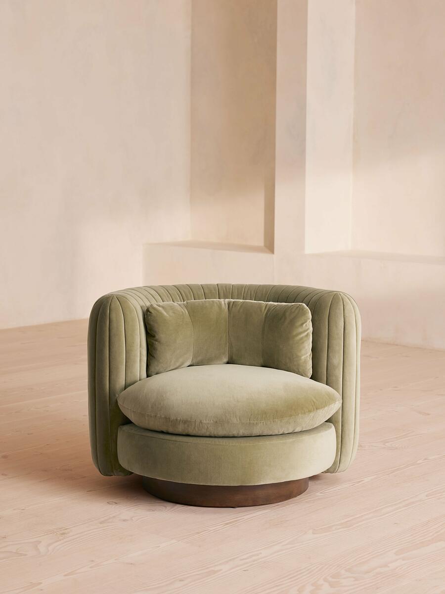 Vivienne Armchair - Velvet - Lichen - Listing - Image 2