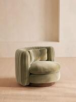 Vivienne Armchair - Velvet - Lichen - Listing - Thumbnail 1