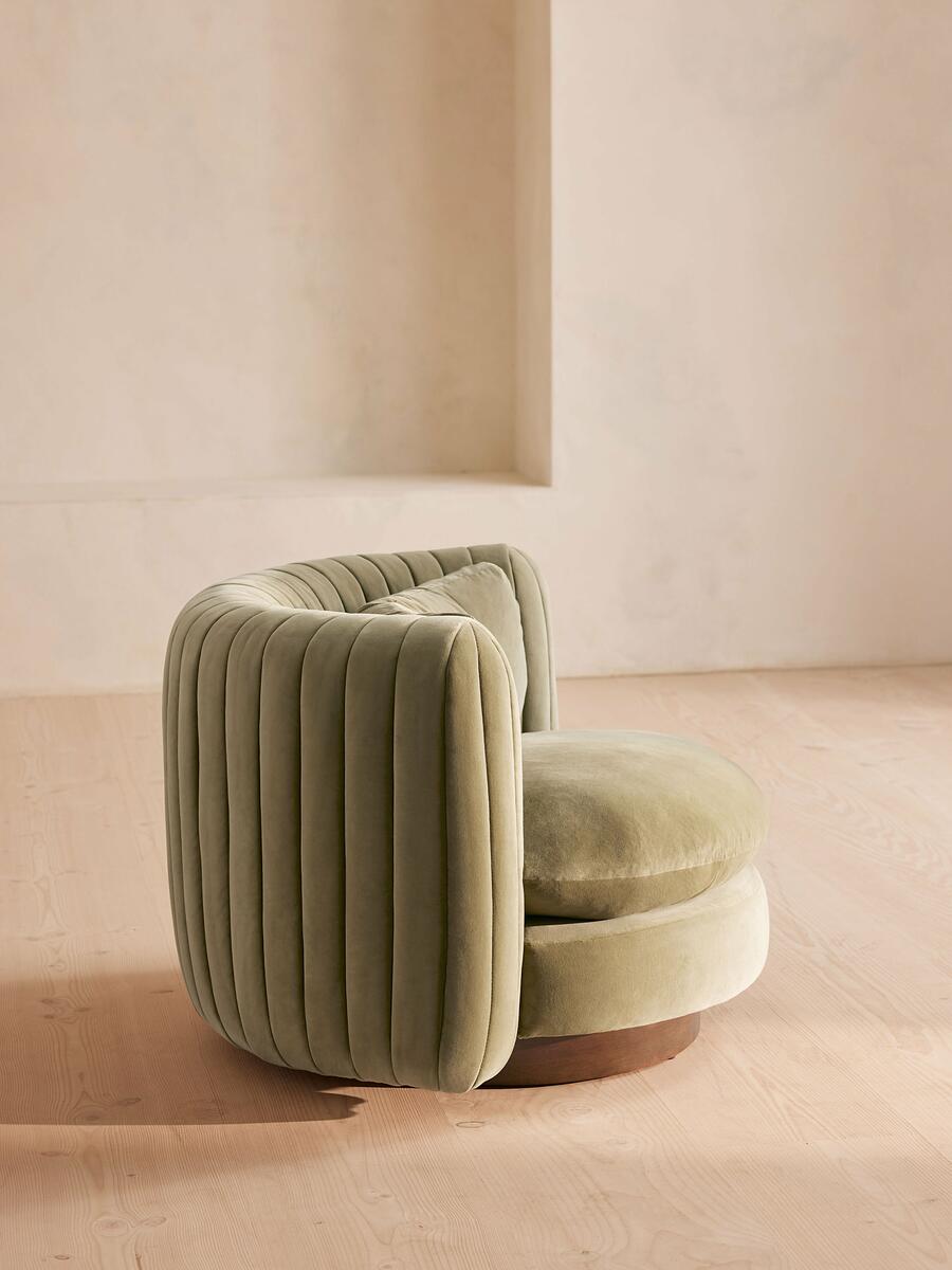 Vivienne Armchair - Velvet - Lichen - Images - Image 5