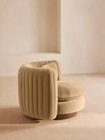 Vivienne Armchair - Velvet - Camel - Images - Thumbnail 3