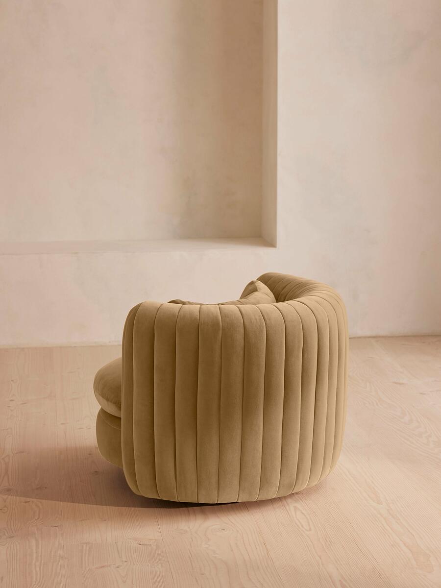 Vivienne Armchair - Velvet - Camel - Images - Image 4