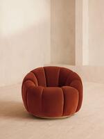 Garret Armchair - Velvet - Rust - Listing - Thumbnail 2