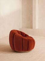 Garret Armchair - Velvet - Rust - Images - Thumbnail 3