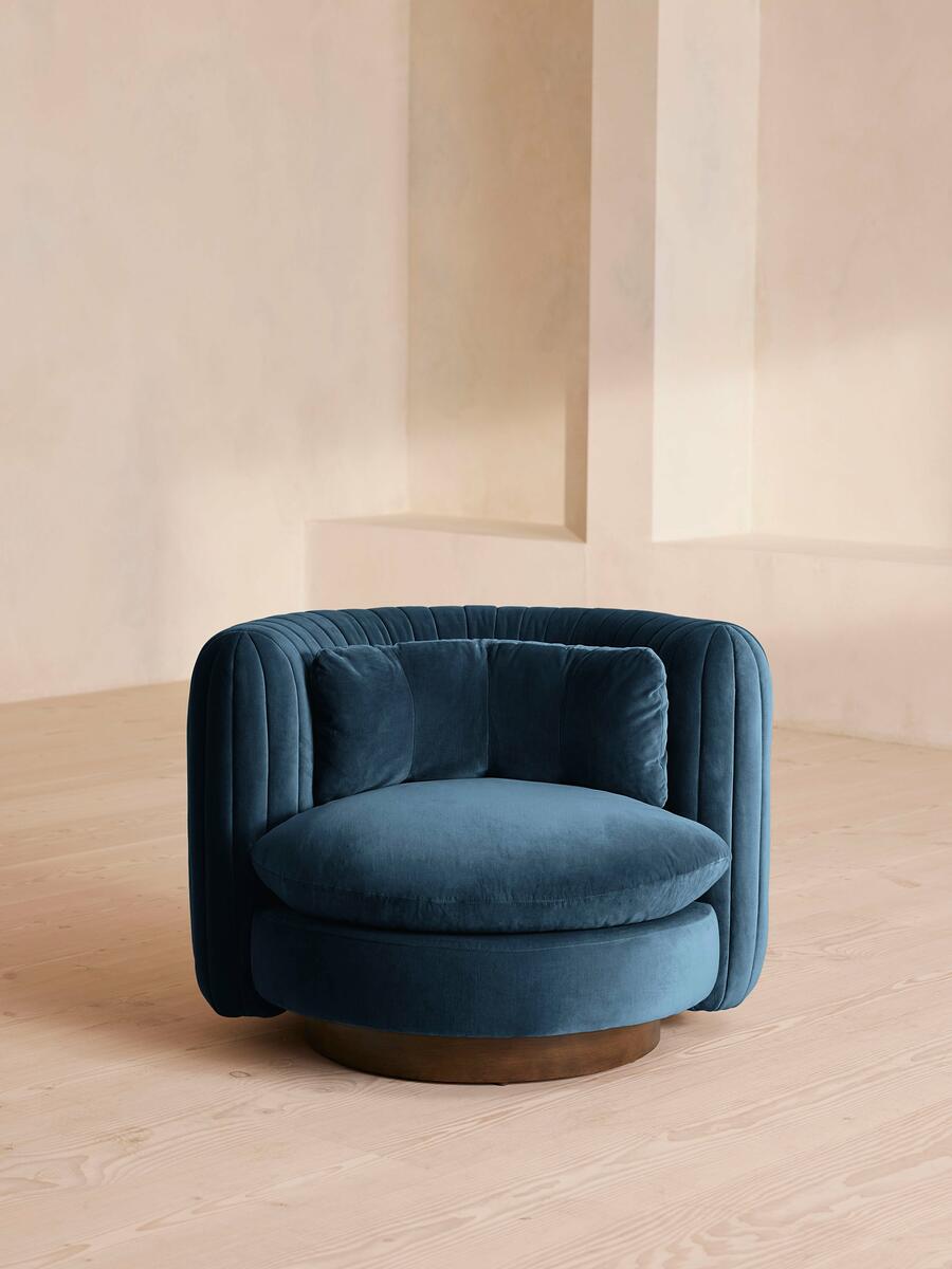 Vivienne Armchair - Velvet - Royal Blue - Listing - Image 1