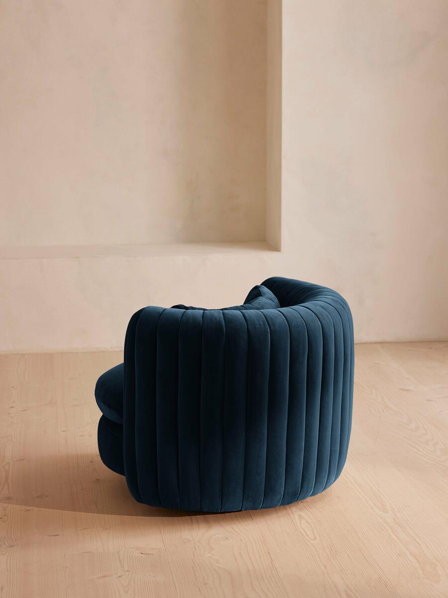 Vivienne Armchair - Velvet - Royal Blue - Images - Image 4