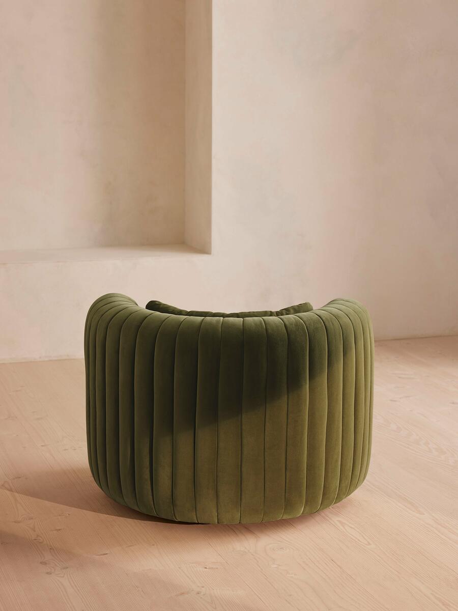 Vivienne Armchair - Velvet - Olive - Images - Image 5