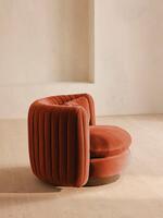 Vivienne Armchair - Velvet - Rust - Images - Thumbnail 3