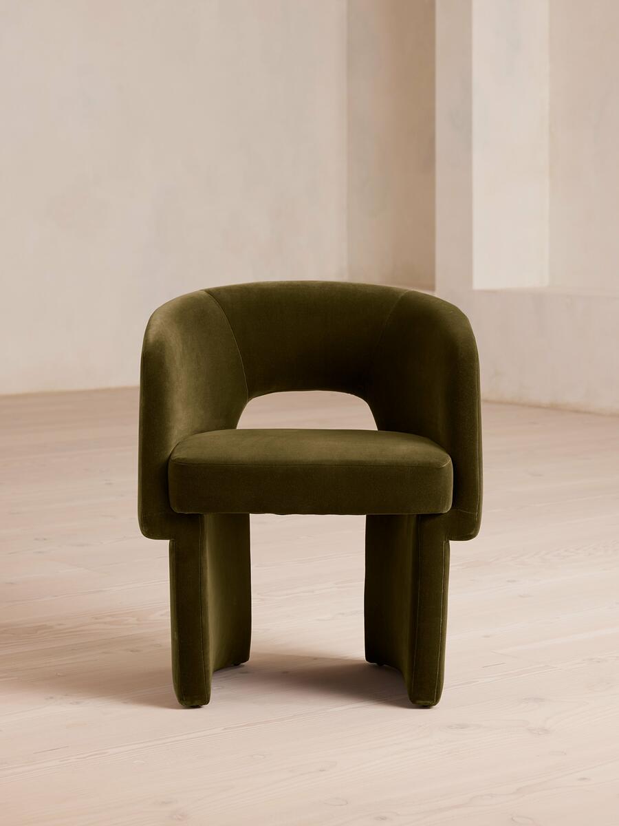 Morrell Dining Chair - Velvet - Olive - Listing - Image 2