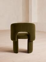 Morrell Dining Chair - Velvet - Olive - Images - Thumbnail 4