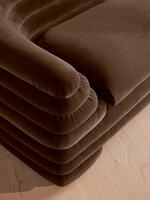 Laura Three Seater Sofa - Velvet - Chocolate - Images - Thumbnail 7