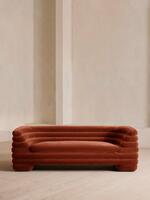 Laura Three Seater Sofa - Velvet - Rust - Listing - Thumbnail 2