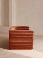 Laura Three Seater Sofa - Velvet - Rust - Images - Thumbnail 3